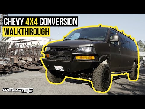 Off Road Chevy Express 4x4 Torsion Bar Conversion Van build