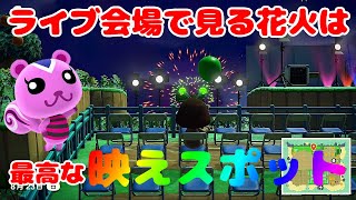 【あつ森】映えスポットで打ち上げ花火をリス住民みんなと見たい！【あつまれどうぶつの森】【花火大会】