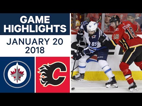 NHL Game Highlights | Jets vs. Flames — Jan. 20, 2018
