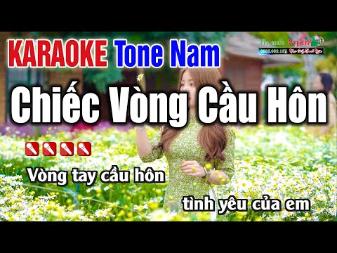 Chiếc Vòng Cầu Hôn Karaoke 2021 Tone Nam - Karaoke Vòng Tay Cầu Hôn Nhạc Sống Thanh Ngân