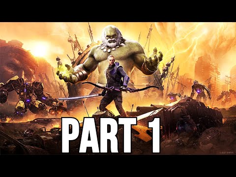 MARVEL'S AVENGERS (HAWKEYE DLC) Walkthrough Gameplay Part 1 - INTRO (FULL GAME)