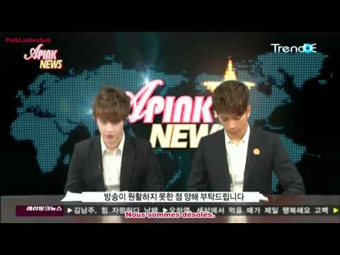 (French Sub) 11/03/2011 A Pink News EP1 (2/3)