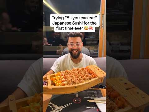 Trying Japanese Sushi for the first time ever - All you can eat!