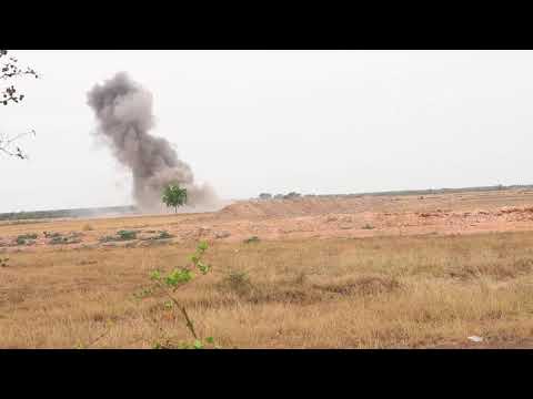 Demolition of projectile 155mm WP
