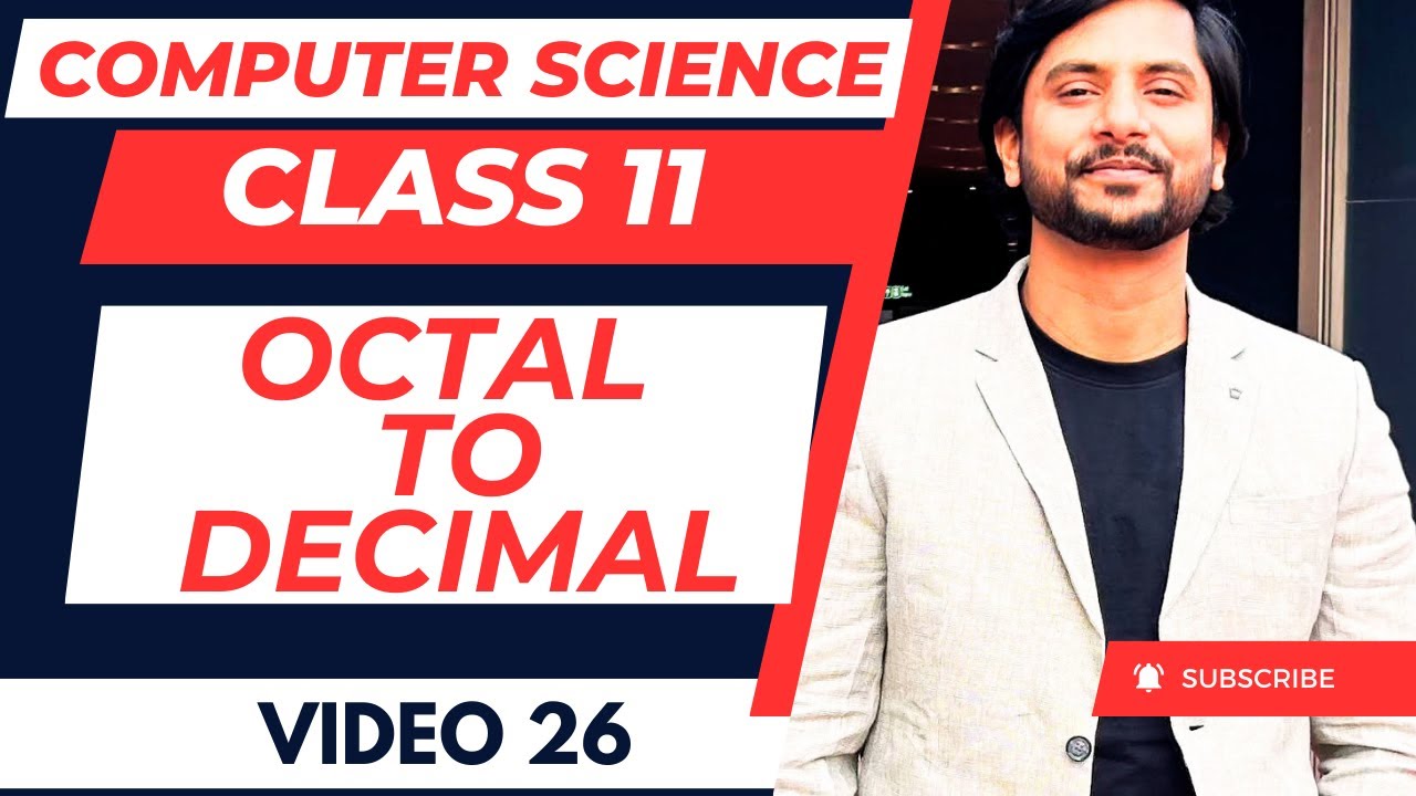 Octal to Decimal Conversion | Class 11 CS | CBSE CS | Tricks + Practice Questions