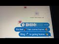 Rocket Has Come Home Ring Is Going Home