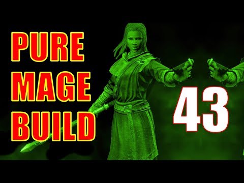 Skyrim Pure Mage Walkthrough NO WEAPONS NO ARMOR Part 43 - Under Saarthal (Ice Form Shout) [1/2]