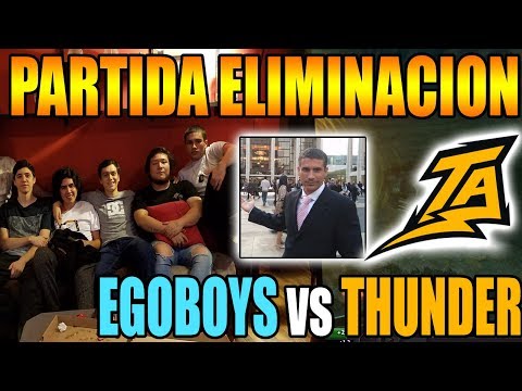EGOBOYS vs THUNDER - PIERDE LA RAPIER MUY FACILMENTE!!! - PARTIDA ELIMINACION EPICENTER SA 2019