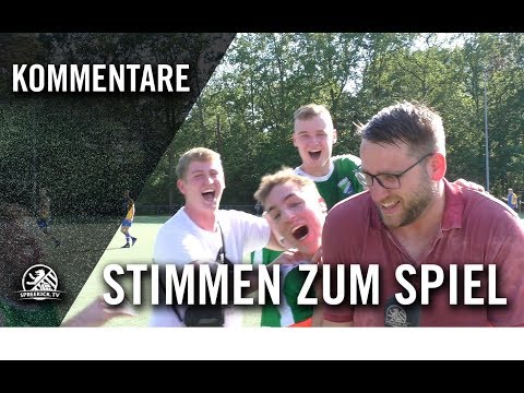 Die Stimmen zum Spiel | SSC Teutonia U19 - SV Blau-Gelb Berlin U19 (26. Spieltag, Landesliga)
