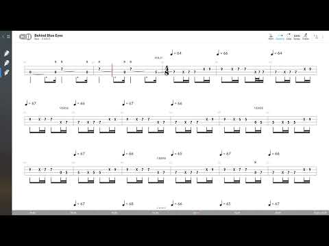 The Who - Behind Blue Eyes (BASS TAB PLAY ALONG)
