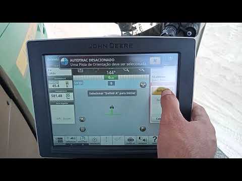 batendo ponto A+B em maquina John deere.