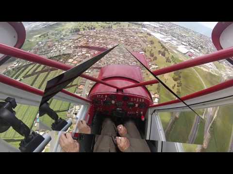 Tail Dragger X Wind Take-Off and Landings At Tauranga Aerodrome New Zealand