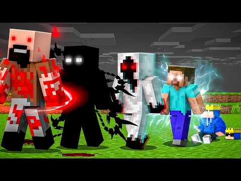 I Living SCARY ENTITIES Life For 24 Hours In Minecraft!