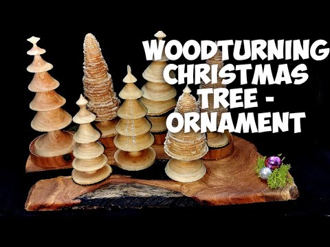 Woodturned Christmas Trees - Festive Woodworking Project