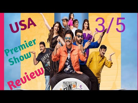 F3 Telugu Movie | Funtastic Review | USA Premier Show | No logic only Magical drama