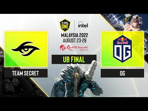 Dota2 - Team Secret vs OG - Game 1 - ESL One - Malaysia 2022 - LB Finals