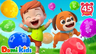 彩色小氣球🎈🌈 | 小氣球飛呀飛 | 顏色認知啟蒙 | 寶寶觀察力訓練 | 親子互動兒歌🎶 | 寶貝多米