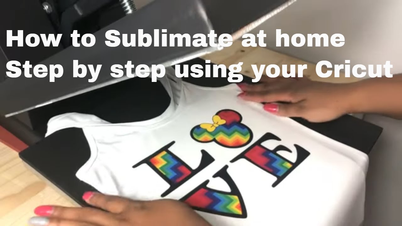 Sublimation Printing On T-shirt at Home Using Cricut Design Space | dye sublimation - YouTube