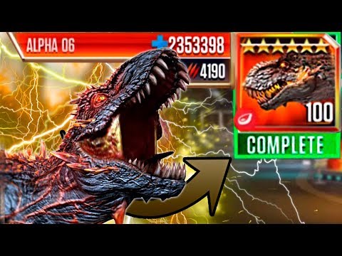 ALPHA 06 LEVEL 100 REACHED!!! - Jurassic World The Game - *HALLOWEEN BOSS EVENT* HD
