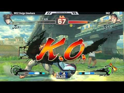 Team Madcatz Daigo Umehara (Ryu) vs SKZ (Juri) - SEA Major Top 16 SSF4AE 2012