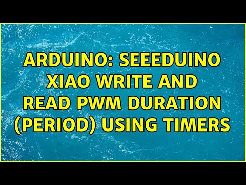 Arduino: Seeeduino XIAO write and read PWM duration (period) using timers