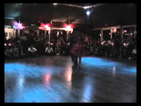  Roxana Suarez  and  Sebastian Achaval  are  dancing  to  the  tango  "  Junto A Tu Corazon  "