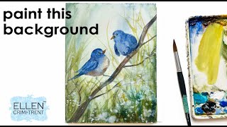 Learn how to create this cool watercolor background