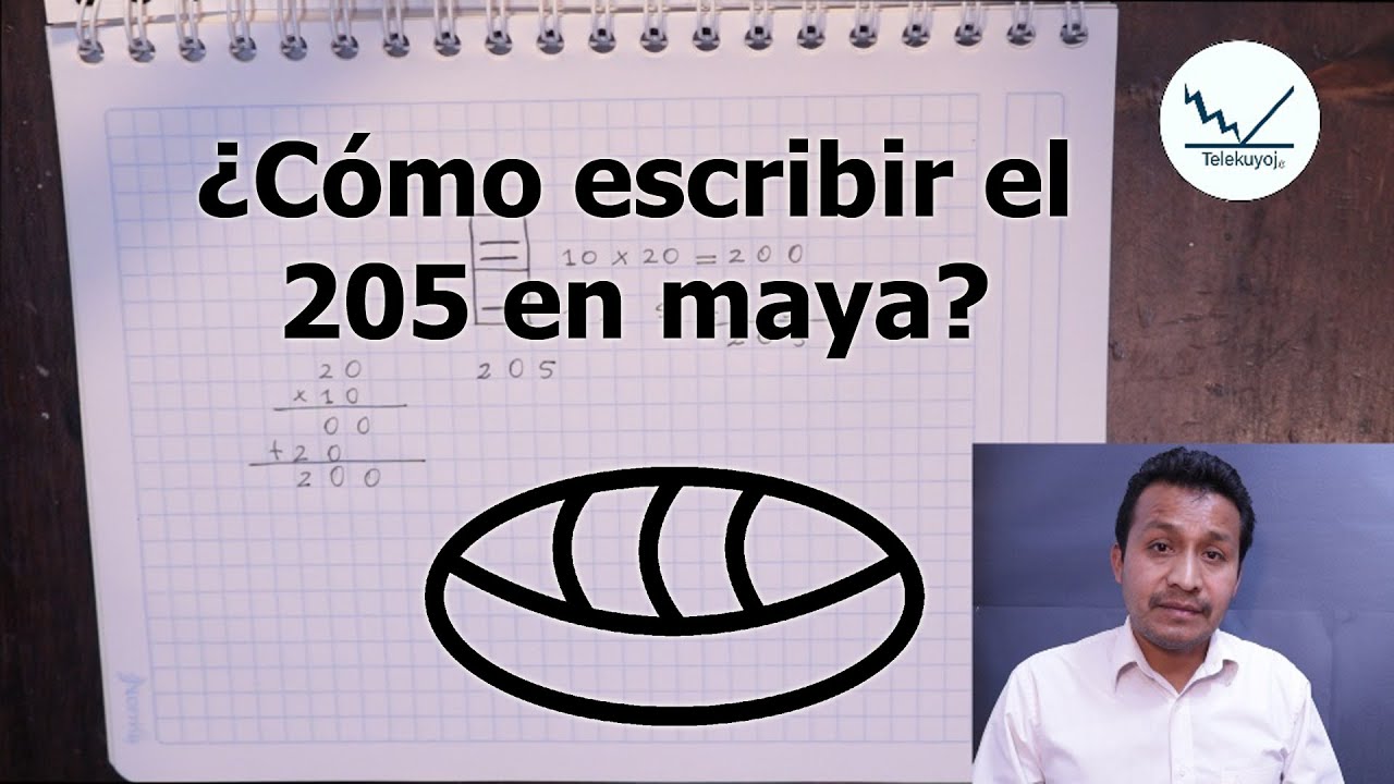 ¿Cómo se escribe el 205 en maya
