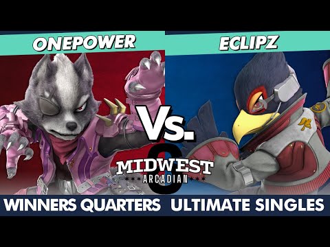 Midwest Arcadian 6 Winners Quarters - OnePower (Wolf) Vs. Eclipz (Falco) SSBU Ultimate Tournament