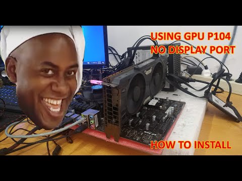 How to use Miner GPU as Gaming GPU, P104 driver install into GTX 1070