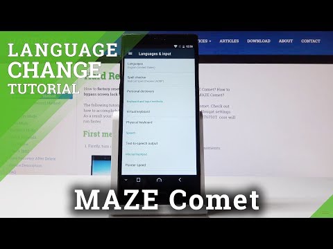 How to Change Language in MAZE Comet - Language Settings