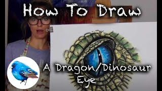 Learn how to draw A DRAGON/DINOSAUR EYE : STEP BY STEP GUIDE! (Age 5 +)