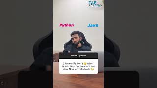 Which programming language is best for getting a job? | Java or Python #short