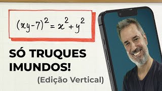 An equation that requires DIRTY TRICKS! 🤯🇮🇳 (xy−7)² = x² + y² [Vertical]