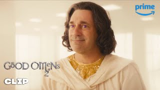 Amazon Prime Crowley and Aziraphale Save Job | Good Omens