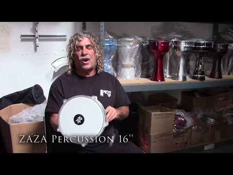 The New Line  of ZAZA Percussion 16'' Darbuka - Played by Frank Lazzaro