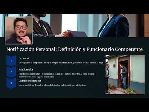 Notificaciones judiciales  (chile) Concepto y clasificación