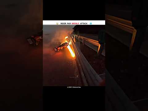 Rider Par Missile Attack 🤯🥶 #shorts #viral #trending #ytshorts #bike #bikerider #rider #ktm #crash