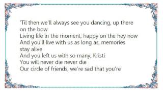 Kenny Chesney - Happy on the Hey Now A Song for Kristi Lyrics