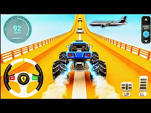Monster Truck Mega Ramp Stunt Impossible Drive - Car Stunt Racing Game - Android Gameplay #262
