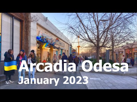 🇺🇦 Odesa Walking Tour in Arcadia | Ukraine January 2023 [4K]
