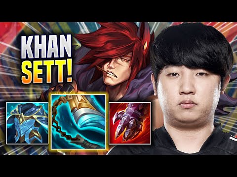 KHAN TRIES SETT WITH NEW BUFFS! - Khan Plays Sett TOP vs Aatrox! | Season 2022