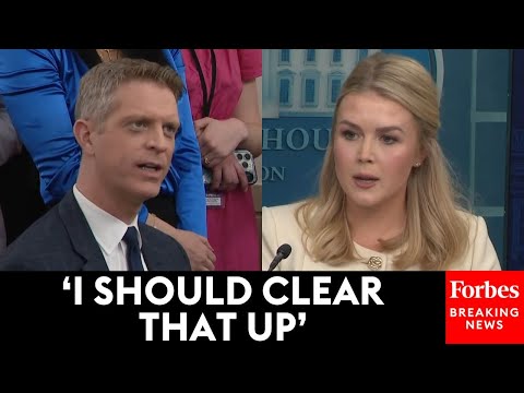 Reporter Fact Checks Karoline Leavitt To Her Face Over Claim About 'Democrat Activist' Judge