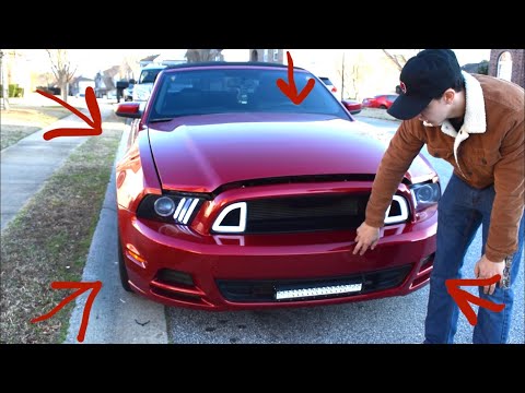 How to do a 2013/2014 front end conversion on a 2010-2012 mustang ! Quick mustang overview