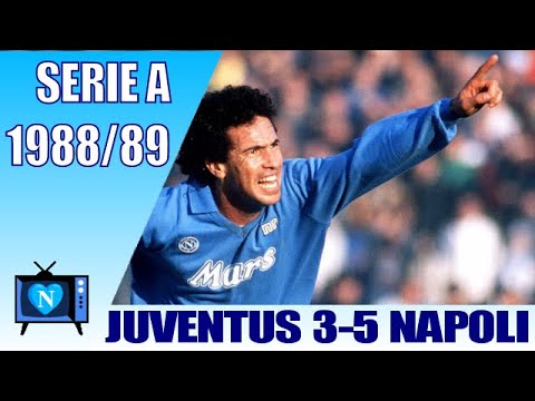 Juventus 3 - 5 Napoli | Serie A 1988-89 | Full match | Maradona played