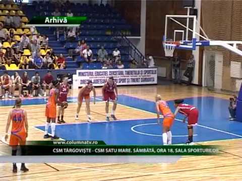 CSM Târgovişte -- CSM Satu Mare. Sâmbătă, ora 18 (Columna Tv)