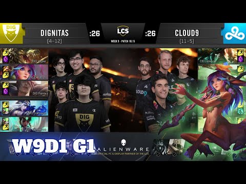 Dignitas vs Cloud 9 | Week 9 Day 1 S10 LCS Summer 2020 | DIG vs C9 W9D1
