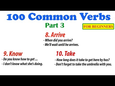 100 Common Verbs part 3