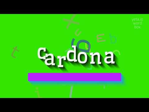 How to say "cardona"! (High Quality Voices)