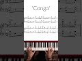 Keyboard Riff Shorts Conga By Gloria Estefan Poppiano Latinpiano Pianomontuno